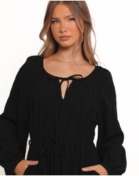 Petal & Pup - Shyre Tie Waist Playsuit - Black
