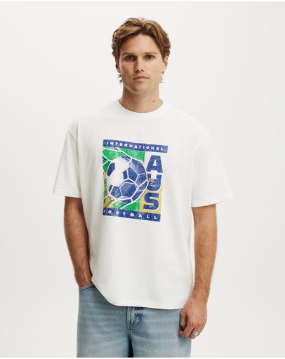 VINTAGE WHITE  AUS FOOTBALL