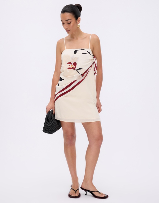 Minima Esenciales - Isla Scarf Detail Mini Dress