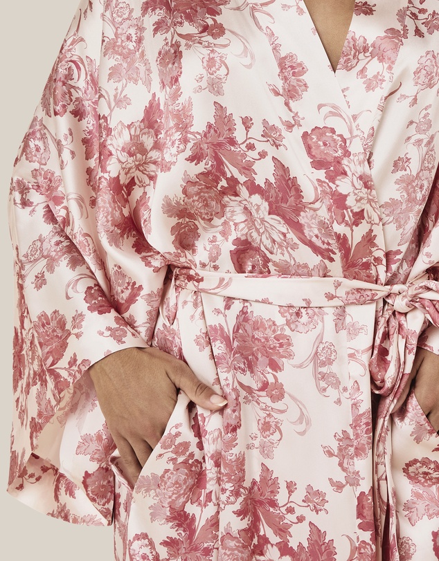 Papinelle - Madelyn Silk Kimono Maxi Robe