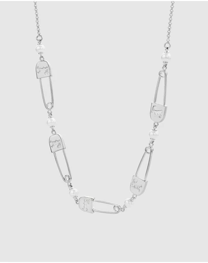 Karen Walker - Runaway Safety Pin Chain Necklace