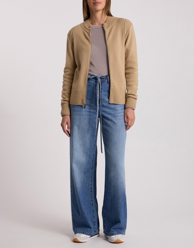 David Lawrence - Zip Thru Merino Cardigan