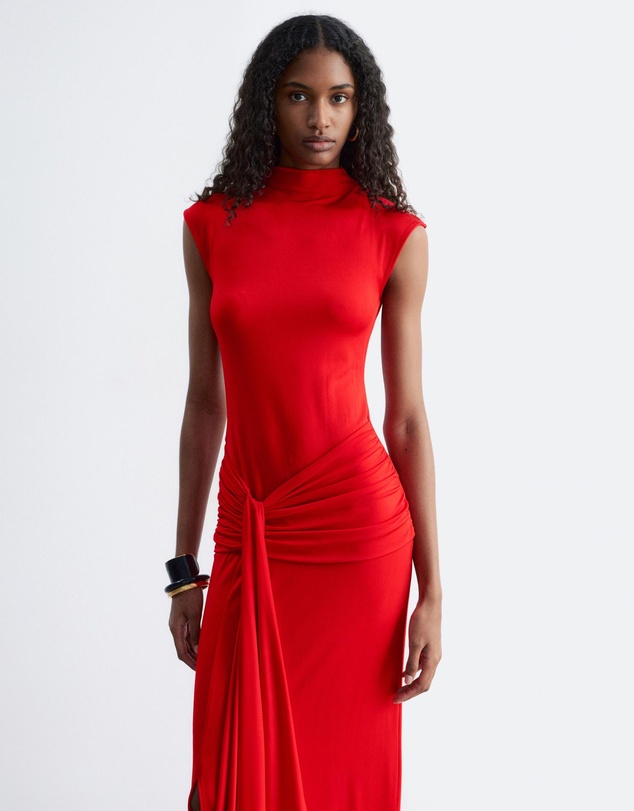 & Other Stories - Wrap-Front Midi Dress