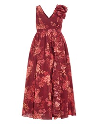 City Chic - Mystique Print Ruffle Maxi Dress