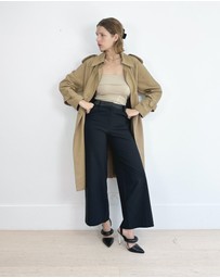 Cirkular - Pre-Loved - Oroton Gaberdine Twill Weave Trench