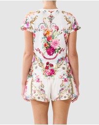 Camilla - Slim Fit Round Neck T-Shirt