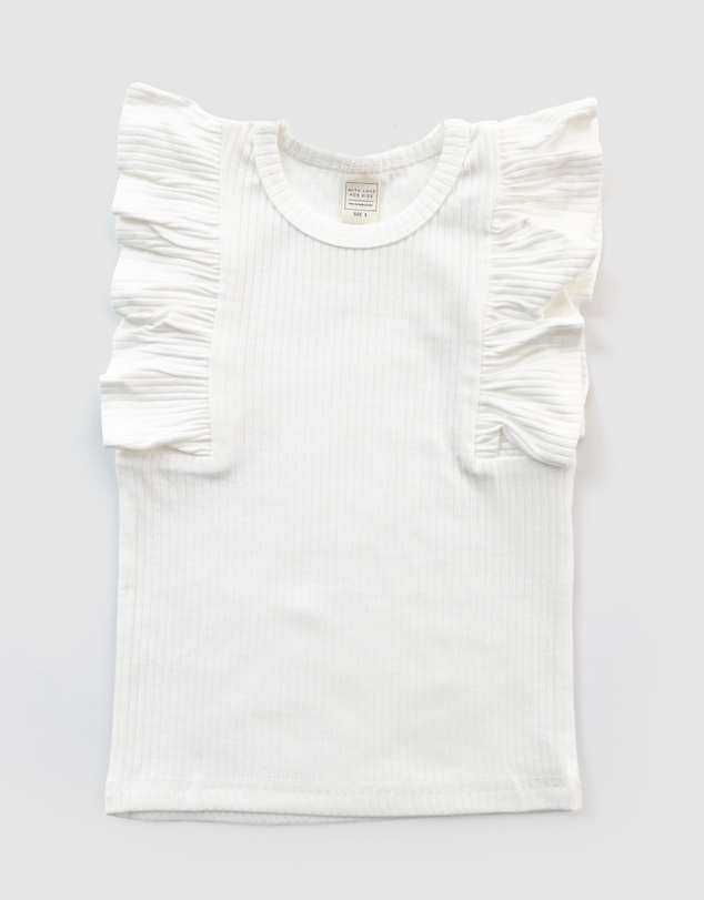 WITH LOVE FOR KIDS - Shimmy Wide Rib Tank Top - Kids