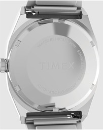 TIMEX - Mens Automatic Reissue Rounded Square 34mm Silver-tone Dial with Stainless Steel Strap