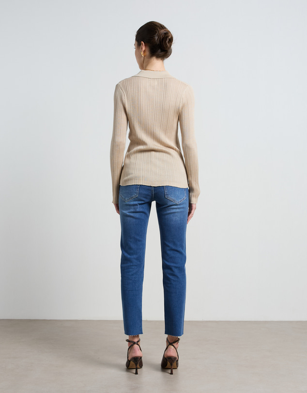 DRICOPER DENIM - Perla Cropped Mid Rise Jeans
