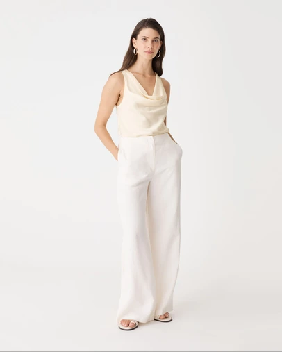Forcast - Aurelia Satin Cowl Neck Top