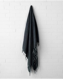 Aura Home - Linen Fringe Throw