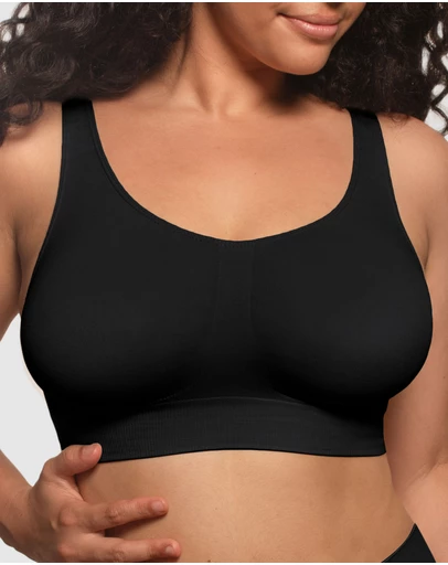 B Free Intimate Apparel - Double Lined Wire Free High Back Crop Bra (C-D-DD-E-F) Cup