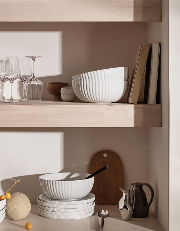 Georg Jensen - Bernadotte Salad Bowl with Servers Set