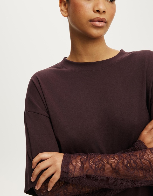 Cotton On Body - Oversized Layered Long Sleeve