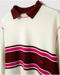 Damson Madder - Olina Placement Stripe Rugby