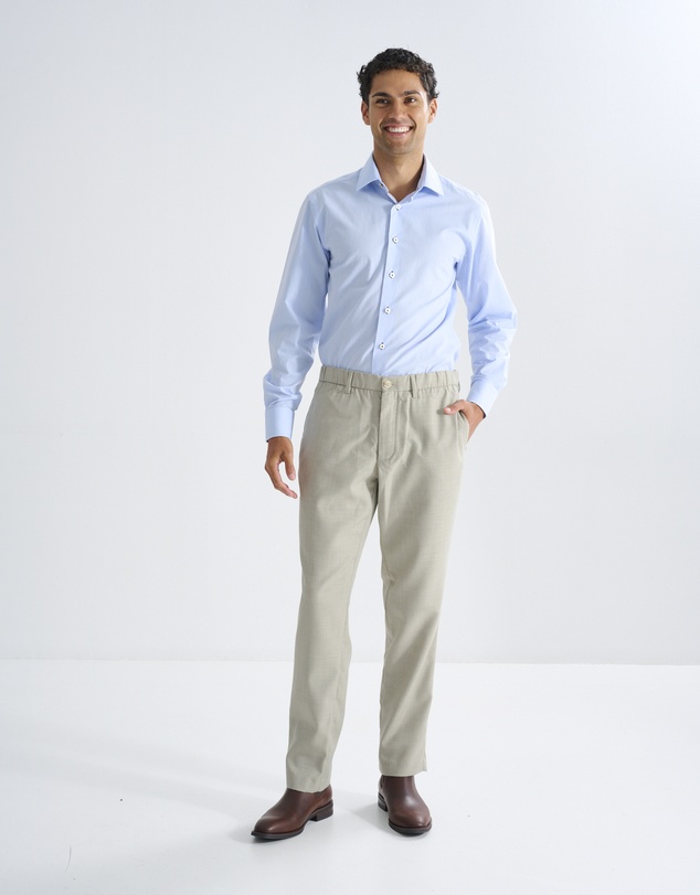 3 Wise Men - 3 Wise Men Wallace Wool Trouser - Beige