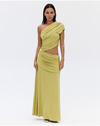 Third Form - Crave Rouched Floor Length Dress