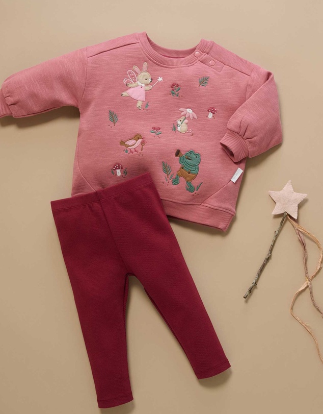 Purebaby - Thick Rib Leggings -Kids-Babies