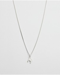 Kirstin Ash - H Outline Initial Necklace