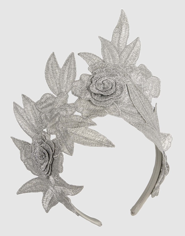 Max Alexander - Crown Silver Headband Fascinator