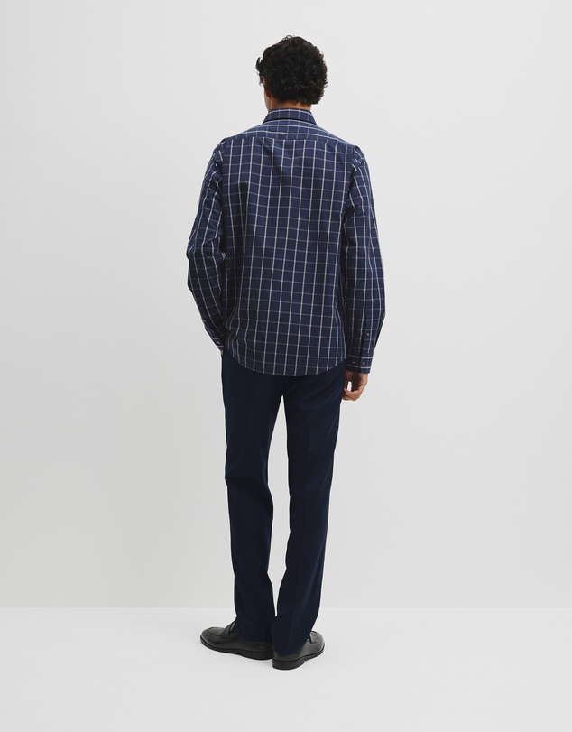 Country Road - Long Sleeve Regular Cotton With Pockets Check Shirt