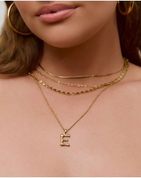 Arms Of Eve - Luxe Letter Necklace - Small
