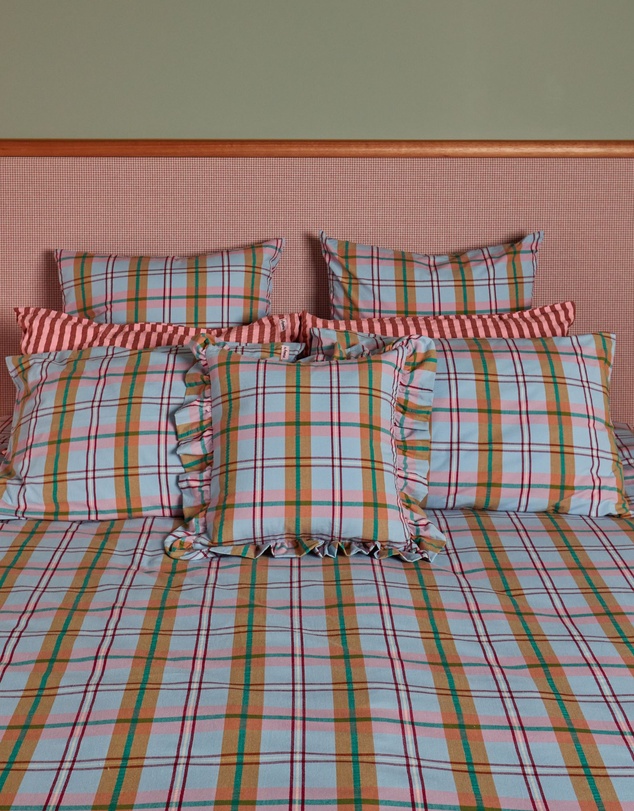 Mosey Me - Confetti Plaid Fitted Sheet