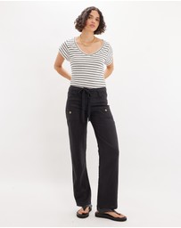 Amelius - Erin Linen Tie Cargo Pant