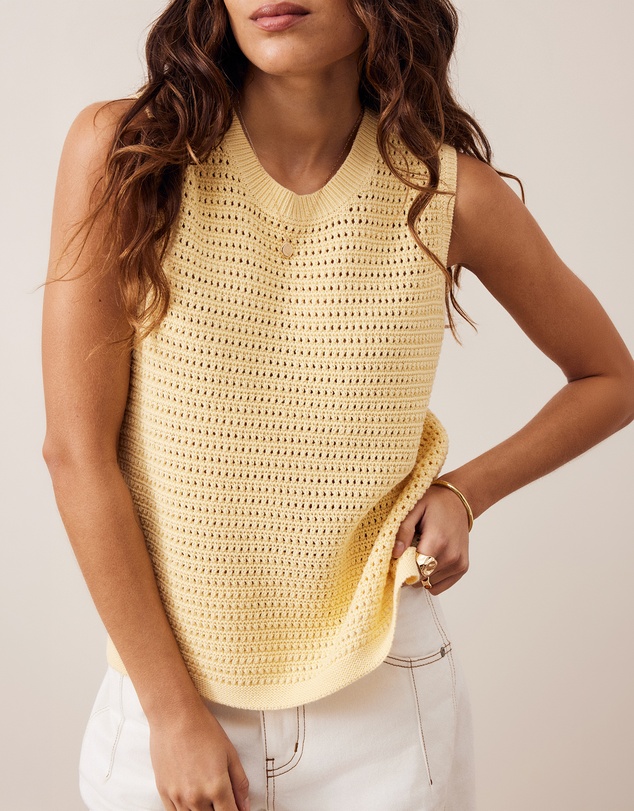 Ceres Life - Maddy Mesh Knit Tank