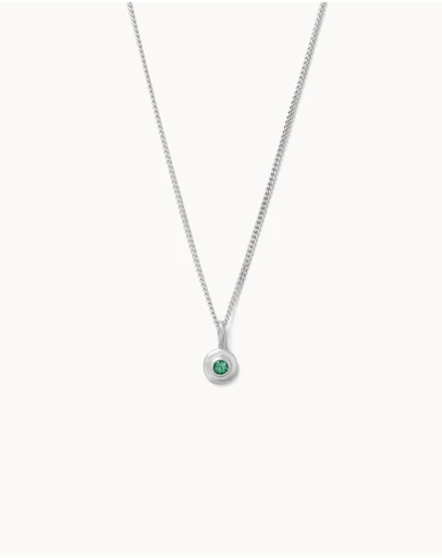 Kirstin Ash - Birthstone Necklace May Emerald