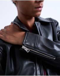 Topman - Soft Faux Leather Jacket