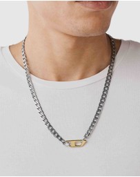 Diesel - Steel Silver-Tone Necklace