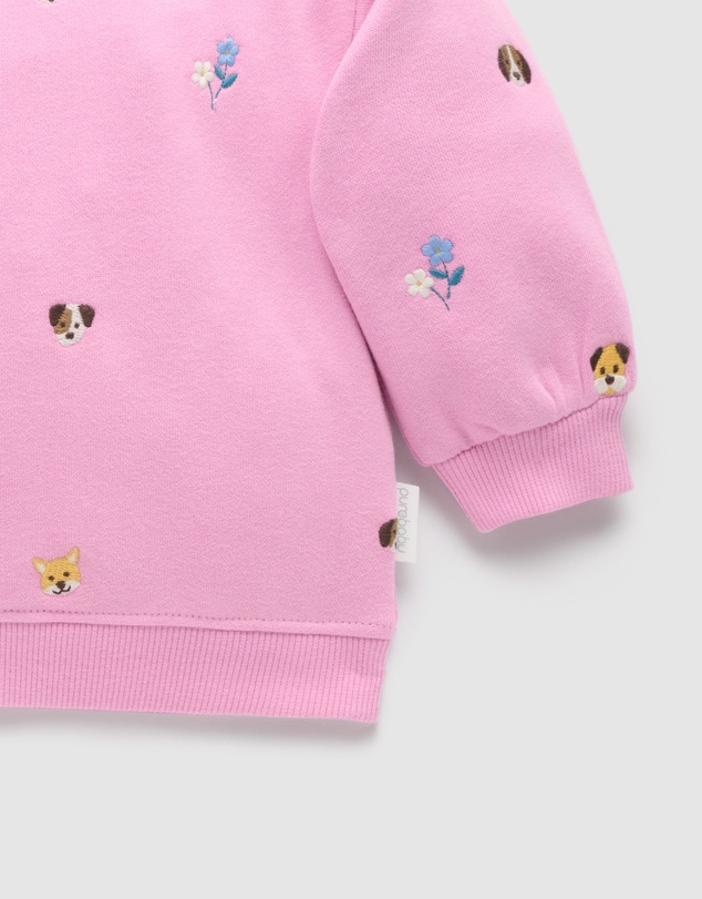 Purebaby - Puppy Embroidered Windcheater-Kids-Babies