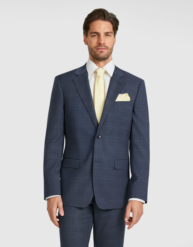 Tarocash - Lumen Check Wool Suit Jacket