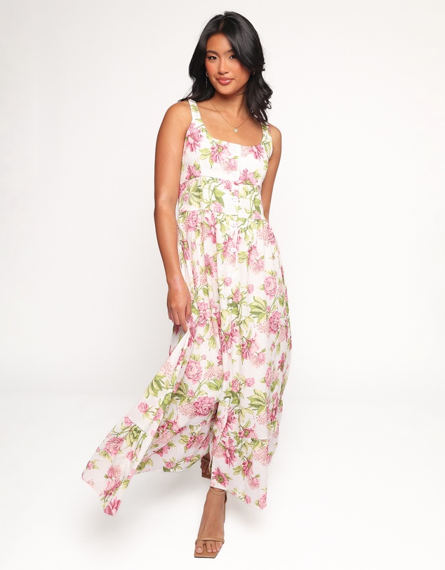 Petal & Pup - Tullia Maxi Dress - Pink Floral
