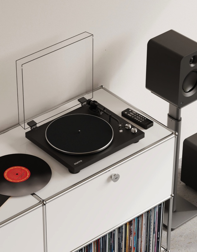 iWorld - Kanto OBI3 (2nd Gen) Turntable with Bluetooth 5.3, Preamp, and Pitch Control - Matte Black