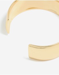 Lovisa - Waterproof Gold Plated Stainless Steel Thick Open Wrist Cuff
