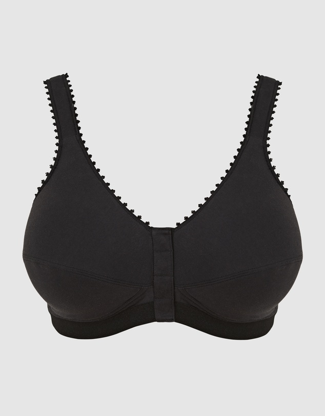 Royce Lingerie - Comfi Cotton Wirefree Press Stud Front Open Bra