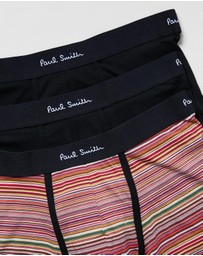 Paul Smith - 3-Pack Organic-Cotton Mixed Stripe Boxer Briefs