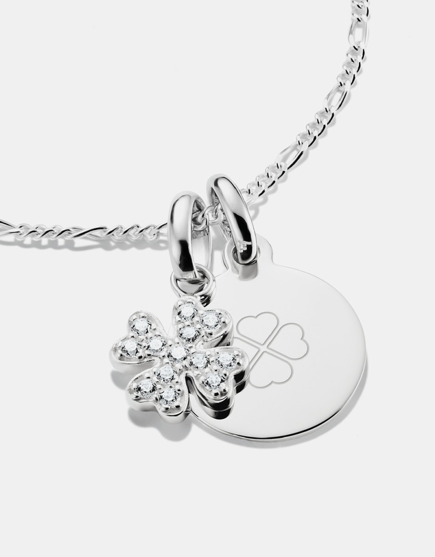 THOMAS SABO - THOMAS SABO Connect Charm lucky clover with stones