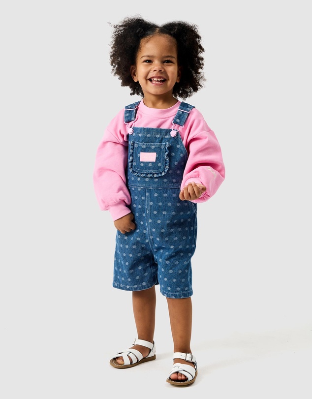 Goldie + Ace - Lightweight Denim Burton Shortall Overalls - ICONIC EXCLUSIVE - Babies-Kids