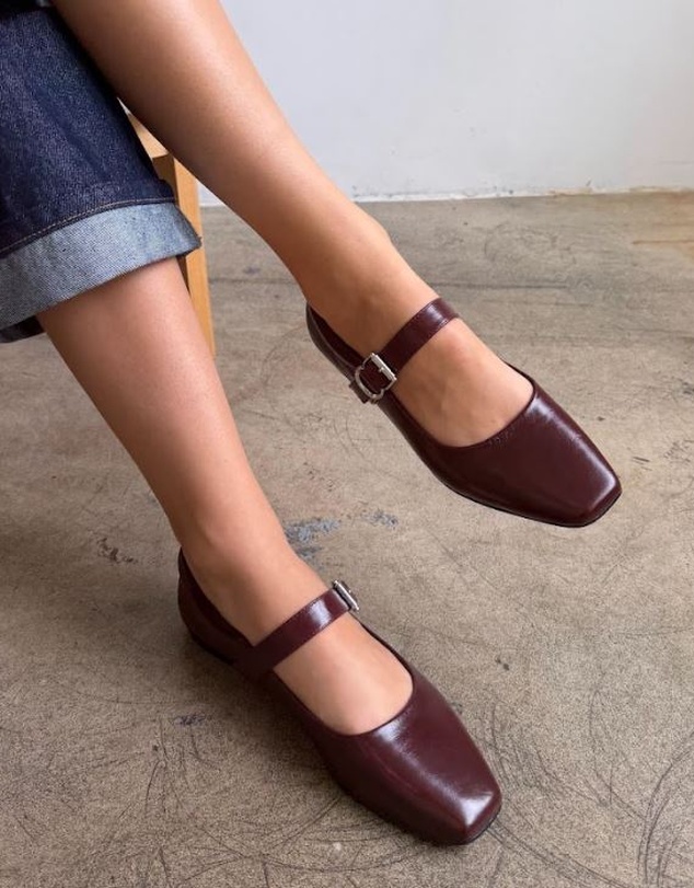 Atmos&Here - Juniper Leather Ballet Flats
