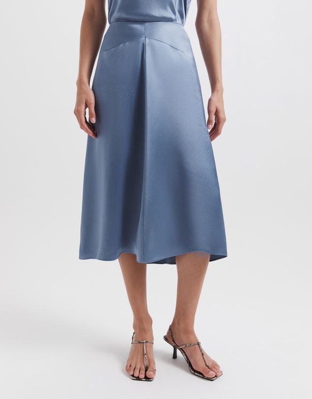 SABA - Sallee Draped Front Midi Skirt