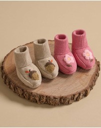 Purebaby - Magical Forest Knitted Bootie -Kids-Babies
