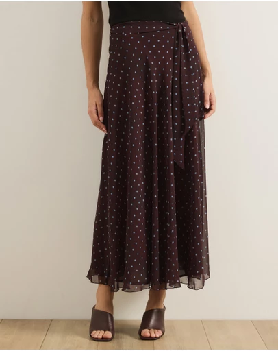 Atmos&Here - Rumi Polka Dot Maxi Skirt