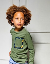 B.Nosy - Long Sleeve Tee With Pocket - Kids-Teens