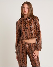 Alice In The Eve - Stassy Snake PU Coat