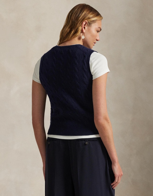 Polo Ralph Lauren - Cable-Knit Wool-Cashmere Sweater Vest