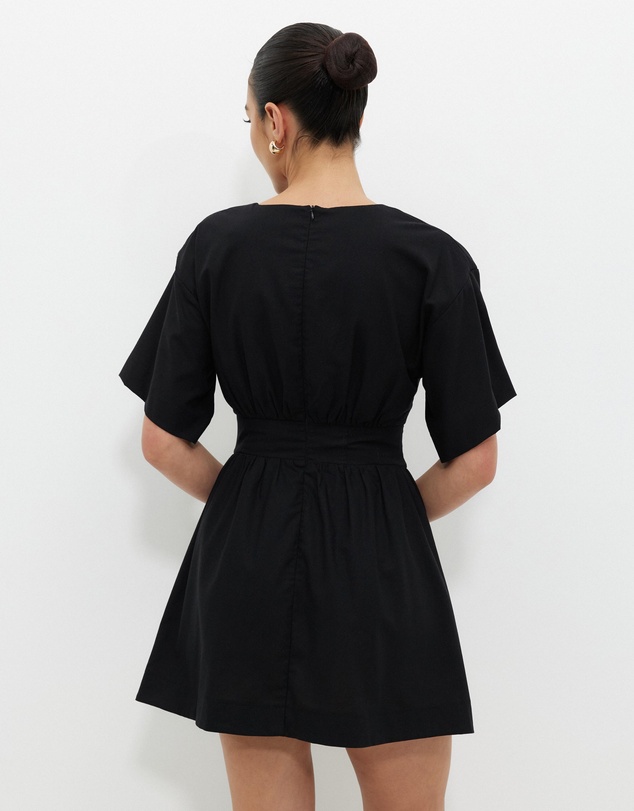 Calli - Glehn Linen Blend Mini Dress