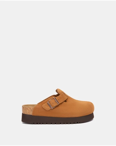 EVERAU - Australian Shepherd Ugg Berrin Platform Cow Suede Upper Loafer Oxfords Flats